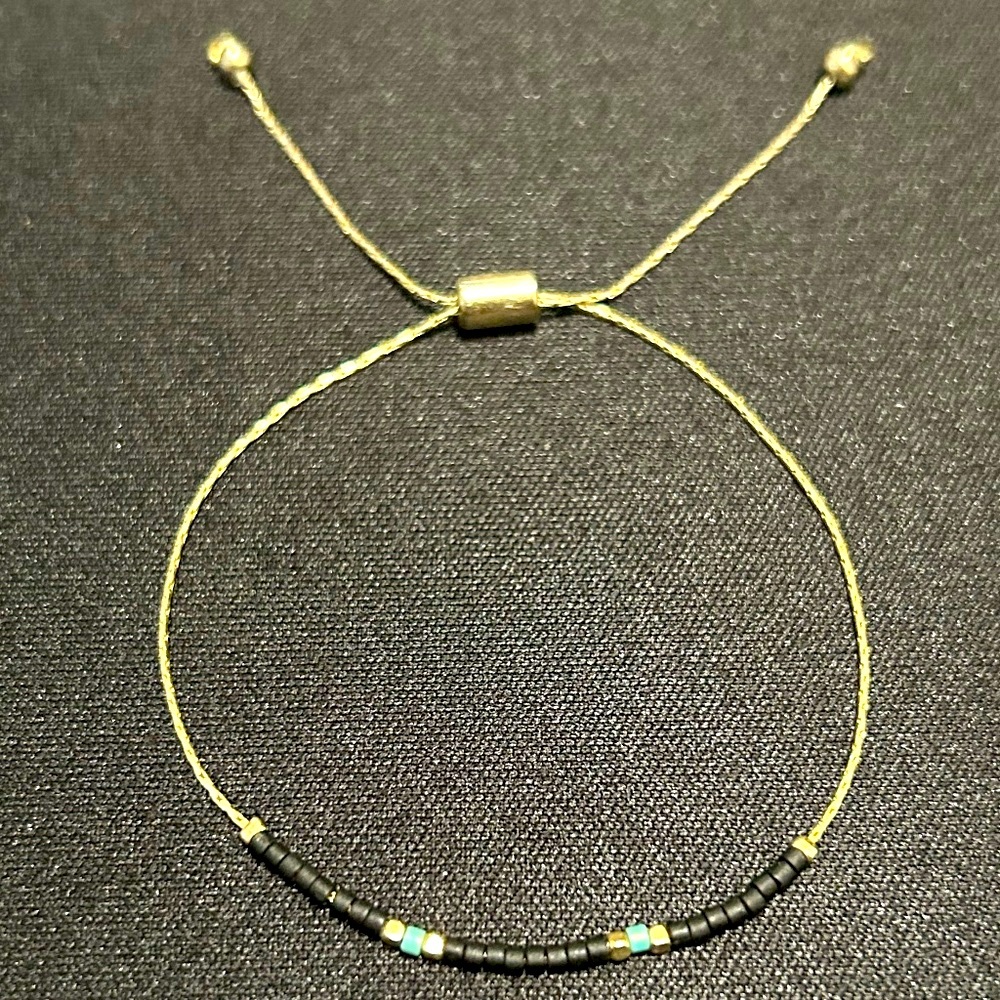 Dainty Gold & Bead Bracelet